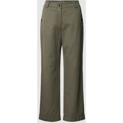 Wide fit broek met knoopsluiting