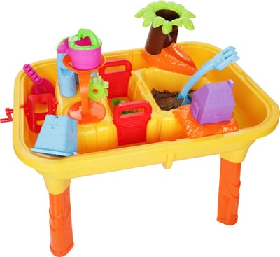 MOVII Watertafel - Zandtafel - Speeltafel - Water speelgoed - Buitenspeelgoed - 25 delig - inclusief accessoires - Stimuleert hand-oog-coördinatie - Eenvoudig te monteren - Urenlang speelplezier gegarandeerd