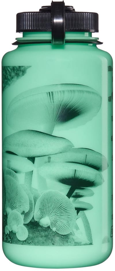 Nalgene - Wide-Mouth 1000ml GLOW / Black Mushrooms Sustain NIEUW