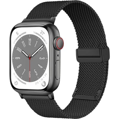 Kalebol Apple Watch Milanees Bandje 41-42mm Zwart