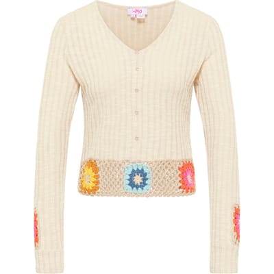 Mymo Trui met gehaakte tailleband Nolie Dames lichtbeige