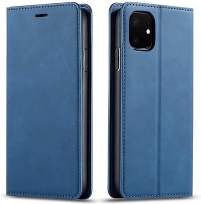Geschikt voor Apple iPhone 12 Mini Bookcase | Blauw | Pasjeshouder | Portemonnee hoesje