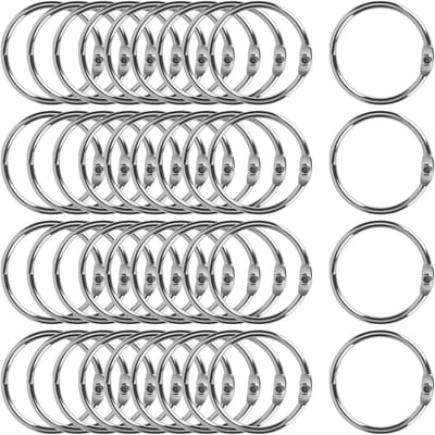 40 Stuks Boekringen van 25mm voor Boekbinding, Fotoalbums, Scrapbooks en Indexkaarten