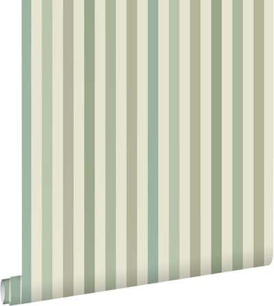 ESTAhome behang strepen groen - 50 x 900 cm - 131603