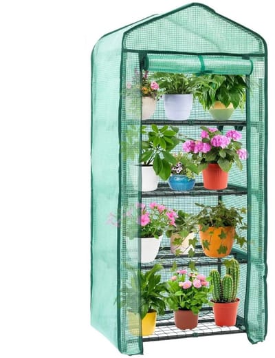 Blomster – Foliekas – 4-laags – Ritsdeur – 160 x 70 x 50 cm – Groen