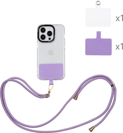 Casemania Universele Telefoonkoord - Verstelbare Telefoonketting - Koord voor Telefoon - Flamingo