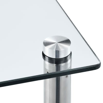 vidaXL - Kastje - 6-laags - 40x40x160 - cm - gehard - glas - transparant