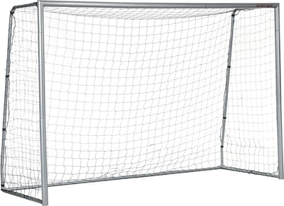 SPORTNOW-Fußballtor-PE, Stahl--300L x 120B x 200H cm-Grau