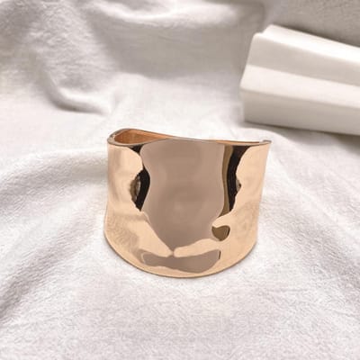 Armband Brede Rand Glanzend Damesarmband Open Armband Rose Gold veelkleurig