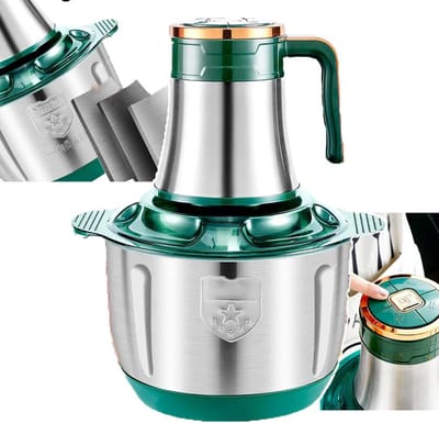 Krachtige Keukenmachine met Vleesmolen (500W) – 5L/6L Roestvrijstalen Kom voor Hakken en Mixen
