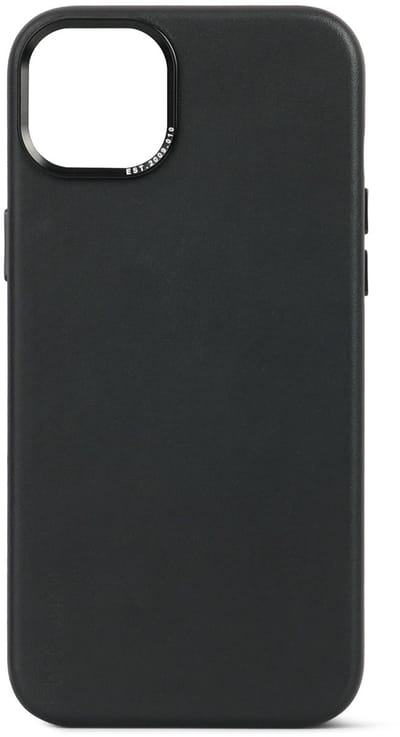 DECODED Leren Hoesje voor iPhone 15 - Hoogwaardig Europees Leer - Geschikt voor MagSafe - Zwart
