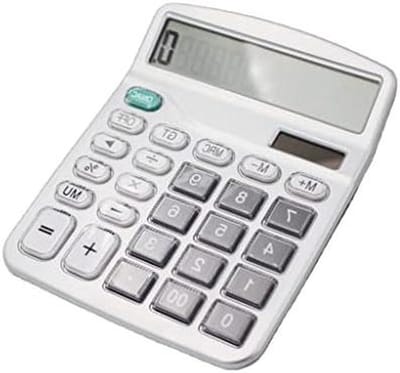 Rekenmachine met Grote Knoppen - Financiële Rekenmachine Kantoor - Boekhouding en Cijfers - Twee-regelig LCD-scherm