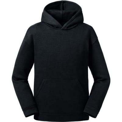 Russell Kinderen/Kinderen Authentieke Sweatshirt met kap (Zwart)