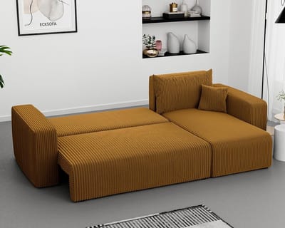 Hoekbank met slaapfunctie en bedlade - Novihome