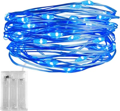 Verlichte Sfeerlamp met 30 LED Lichten, 3M Micro Draad voor Creatieve Decoratie in Slaapkamer, Tent en Potten (Blauw)
