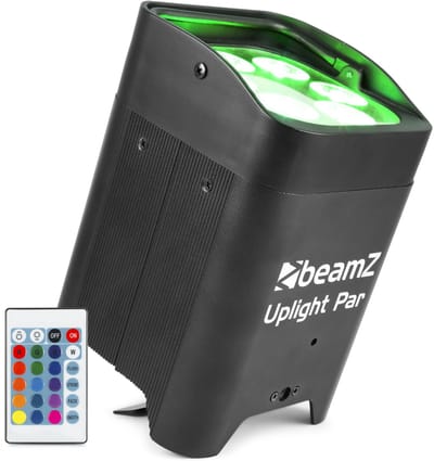 BeamZ BBP96 Uplight accu Par met 6x 12W 6-in-1 LED's
