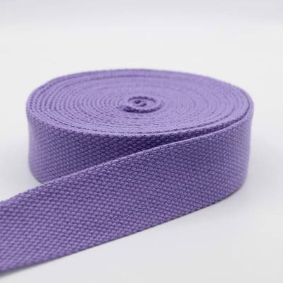 5 m heavy cotton belt, thick, purple (57), 4 cm