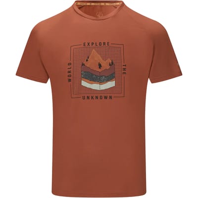 Dare2B Heren Tech II T-shirt met korte mouwen en grafische print