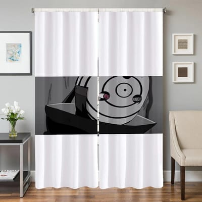 Interieur Thuis Keukengordijnen voor Woonkamer 2 Stuks Verduisterende Gordijnen Deurgordijn N-naruto-o Scheidingswand Slaapkamerdecoratie W50xH70cmx2pcs-CL