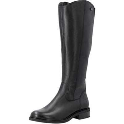 Remonte D2W79-00 Lange Laarzen Zwart Leer Dames - Zwart - 37