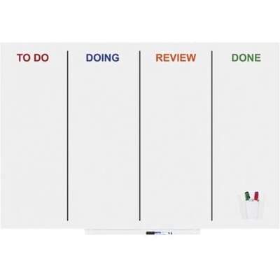 Rocada whiteboard - Skinagile - 100 x 150cm - wit gelakt - RO-6421AG