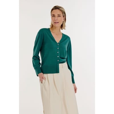 Josephine & Co Berco Cardigan Dark Green Größe: L | Cardigans Outlet | Damen | Grün
