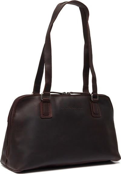 The Chesterfield Brand Leren Handtas Schoudertas Santorini Shoulderbag Brown Bruine