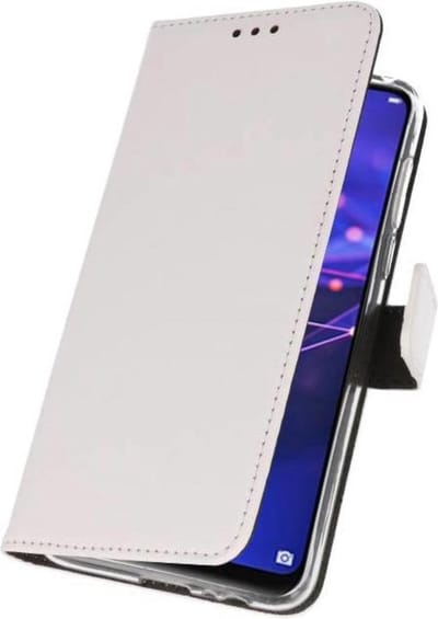 Booktype Telefoonhoesjes - Bookcase Hoesje - Wallet Case - Geschikt voor Huawei Mate 20 Lite - Wit