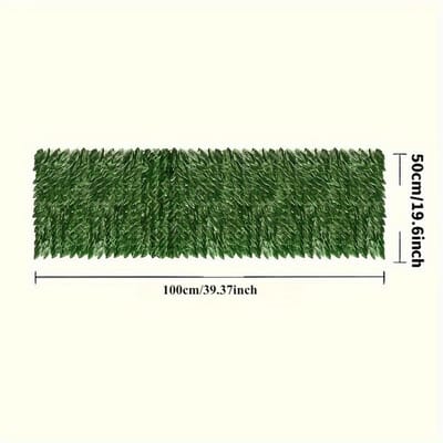 Levensechte Kunstmatige Klimoprank - Groenblijvende Faux Groen voor Buitendecoratie, Perfect voor Balkons, Tuinen & Terrasomheiningen black