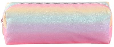 Allecto - Grote Capaciteit - Regenboog Sequins - Cosmetica etui - Roze - Pennen etui - Handig voor Studenten en Meisjes - Roze