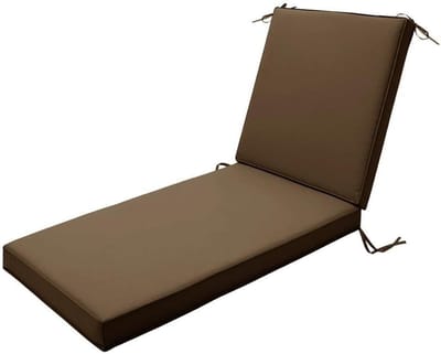 Ligstoelkussens Waterdicht - Buitenkussens - Buiten Ontspannen - Dikke Hoge Dichtheid - 183 x 53 cm - Bruin