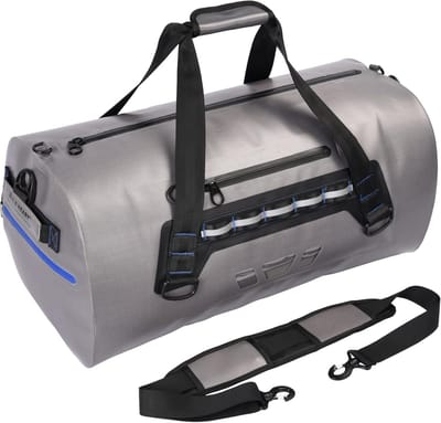 Motorfiets Tas - Waterdichte Duffle - Avontuurlijke Reizen - Dubbele TPU Materiaal - 70 Liter Capaciteit - Grijs