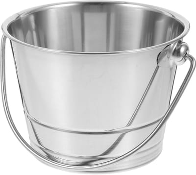 1 Liter RVS Wateremmer met Handvat - Geïsoleerde IJs-emmer voor Champagne en Wijn - Duurzaam en Stijlvol