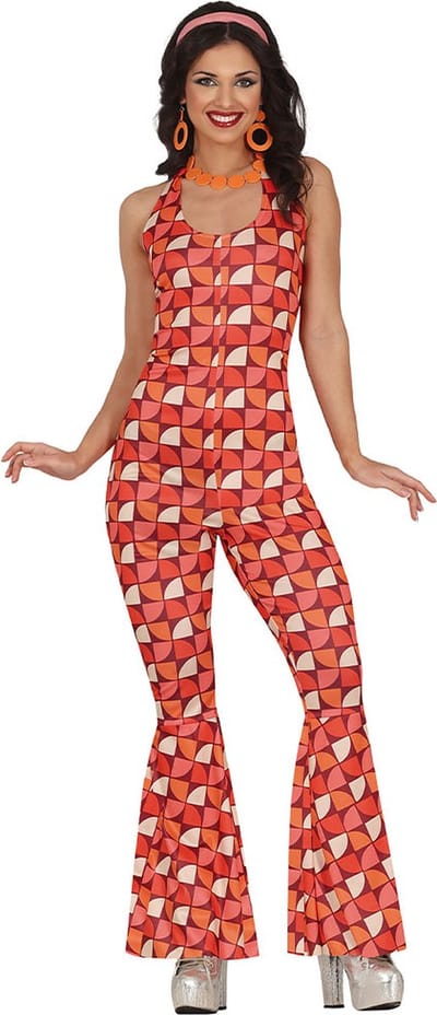 Fiestas Guirca - Kostuum Disco Girl Jumpsuit maat S (36-38) - Carnavalskleding - Carnaval - carnavalskleding 2027 - Carnaval kostuum