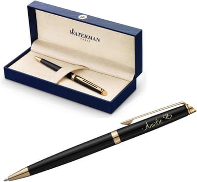 Balpen met Gravure - Gepersonaliseerd Schrijven - Cadeau voor Mannen - Gladde Metalen Schacht