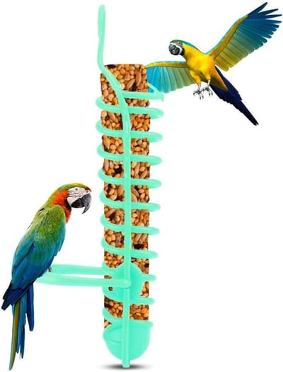 Vogelvoederhuisje - Voederstation Voederbak - Vogels Voeren - Hoge Kwaliteit Plastic - 25 cm - Groen