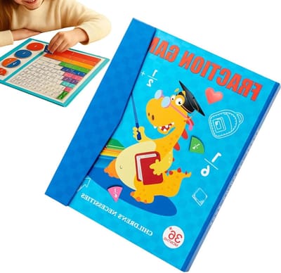 Magneetboek Breuken - Educatieve Puzzel - Wiskunde Leren - Interactieve Verkenning - 102 Stickers - Uniek