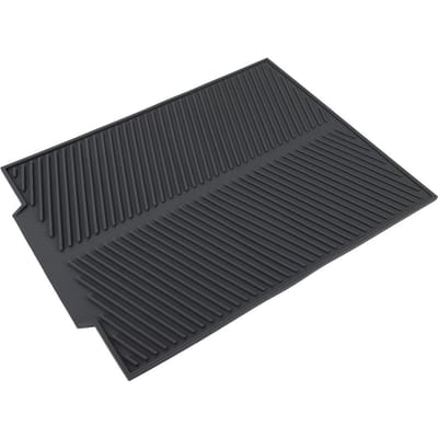 Tapis Égouttoir Extra Large Premium en Silicone Résistant à la Chaleur (Gris) gris