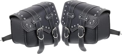 Motorfiets Zijtas - Gereedschapstas Motor - Motorrijden Opslag - Waterdicht Leer - 27x23x23CM - Zwart