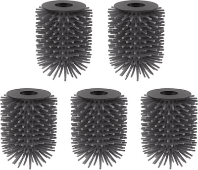 SnelShoppen - Siliconen Toiletborstelkoppen (5 stuks) voor Hygiënische BGL Toiletborstels, Sneldrogend en Flexibel - Standaardformaat 6,8 x 9 cm