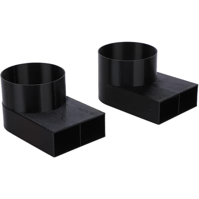 2 stuks camper verwarming luchtuitlaat deflector 90 graden 55 mm vervanging voor Truma camper verwarming verbeterde luchtverdeling