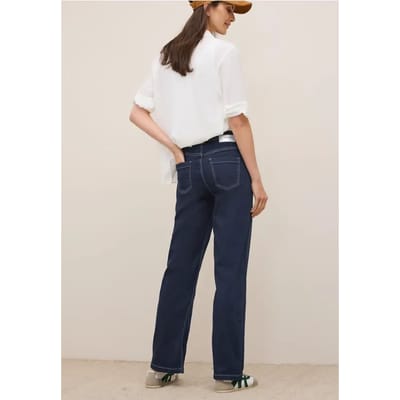 Uitgerolde Wide Legs jeans