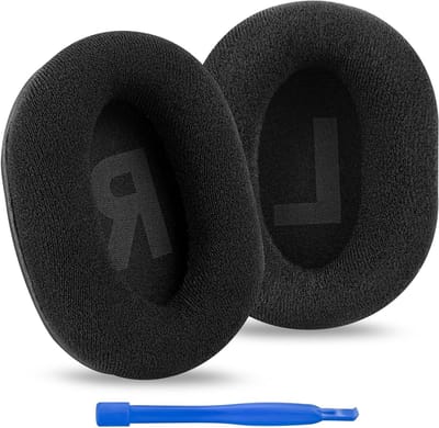 Vervangende Oorkussens voor Gaming Headsets, Geschikt voor G Pro, G Pro X, G433 en G233, Zacht Velours in Zwart
