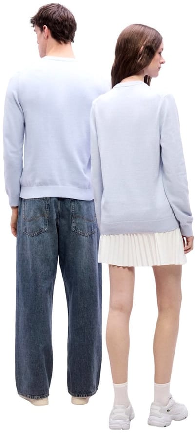 Lacoste Regular fit crew neck sweater - phoenix blue