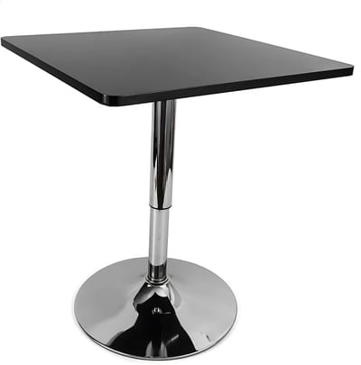 Bartafel - Eettafel - Woonkamertafel - Voor Thuis, Café en Kantoor - 360° Draaibaar Blad - Capaciteit 150 kg - 60x60x45cm