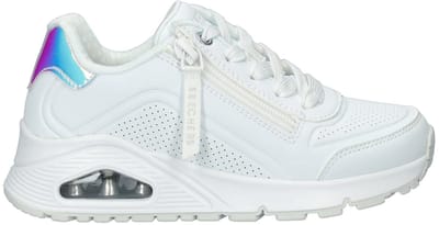 Skechers Uno Gen1 - Zip And Stride Meisjes Sneakers - Wit