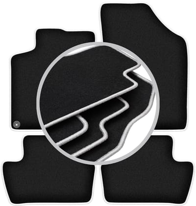 CARLUX-SILVER automatten voor: DS. 4 Crossback-hatchback (2015-2018)
