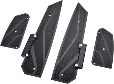 Motorfiets Voetsteunen - Voetplank Pedaal - Verbeterde Rijervaring - Antislip Ontwerp - CNC Aluminium - Zwart