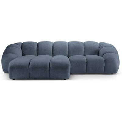 3-zits hoekbank Diana links velvet | Micadoni