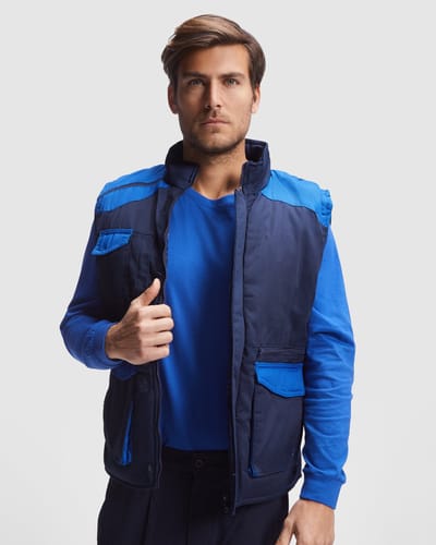 Roly Multipocket Vest Armada RY8414 - Navy Blue 55/Royal Blue 05 - L